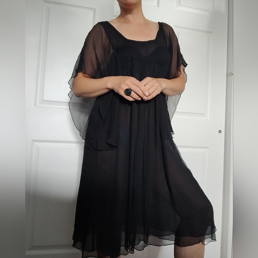 Aloe Sheer Bohemian Flowy Dress 2